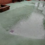 Water in the courtyard