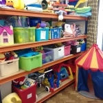 Toddlers resource shelving